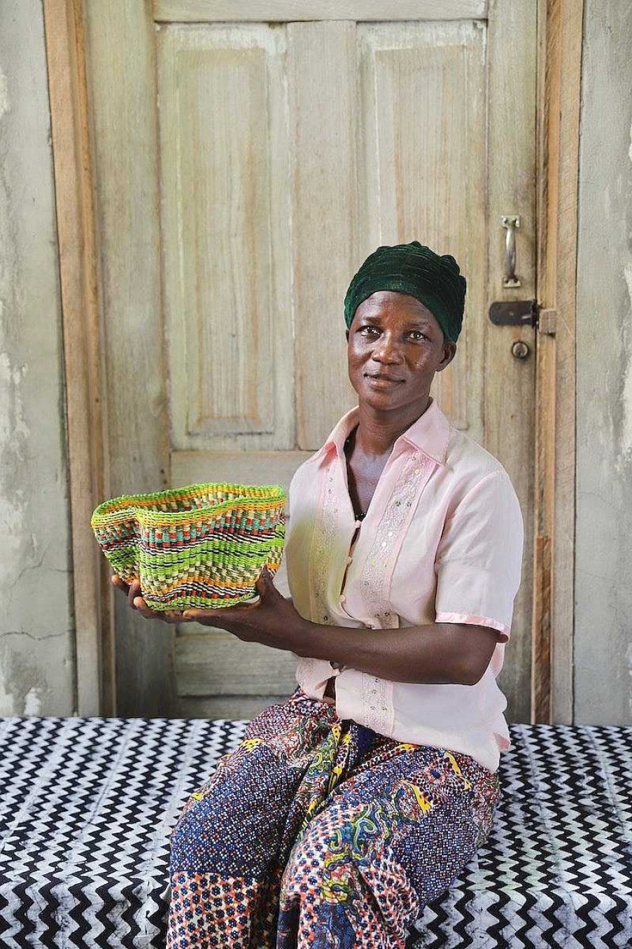 Kitchen + Dining Baba Tree | Tiny Pakurigo Wave Basket By Nmaah Alembo