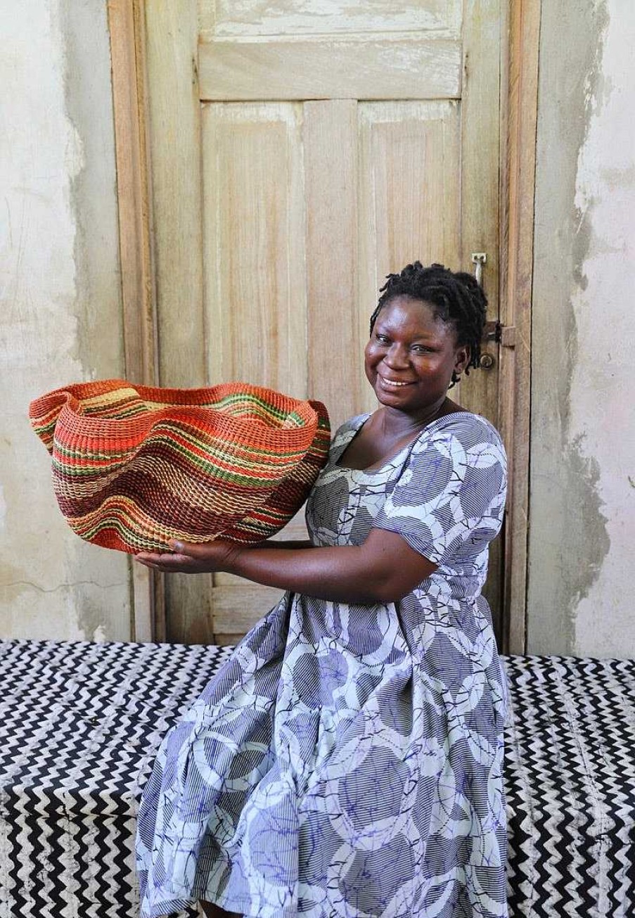 Kitchen + Dining Baba Tree | Pakurigo Wave Basket By Martha "Power Angel" Anafo