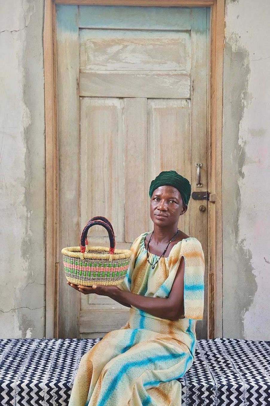 Shopping Baskets Baba Tree | Oval Basket (Tiny) By Nmaah Alembo