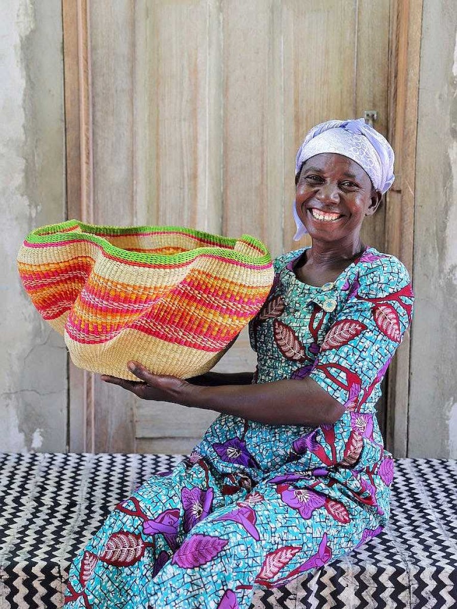 Kitchen + Dining Baba Tree | Pakurigo Wave Basket By Atugtarekeh Nyaaba