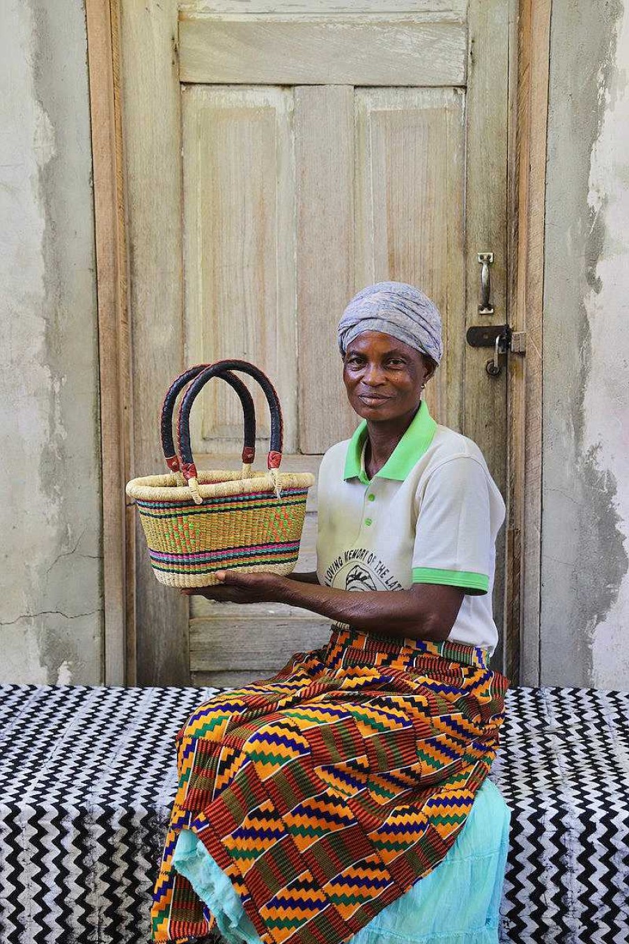 Shopping Baskets Baba Tree | Oval Basket (Tiny) By Assibi Abisika