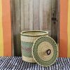 Bathroom + Laundry Baba Tree | Laundry Basket With Lid (Medium) By Abraham Akolgo