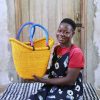 Shopping Baskets Baba Tree | Dip Dyed Nyariga Basket (Large) By Assibi Adombillah