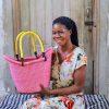 Shopping Baskets Baba Tree | Dip Dyed Nyariga Basket (Medium) By Gloria Agambire