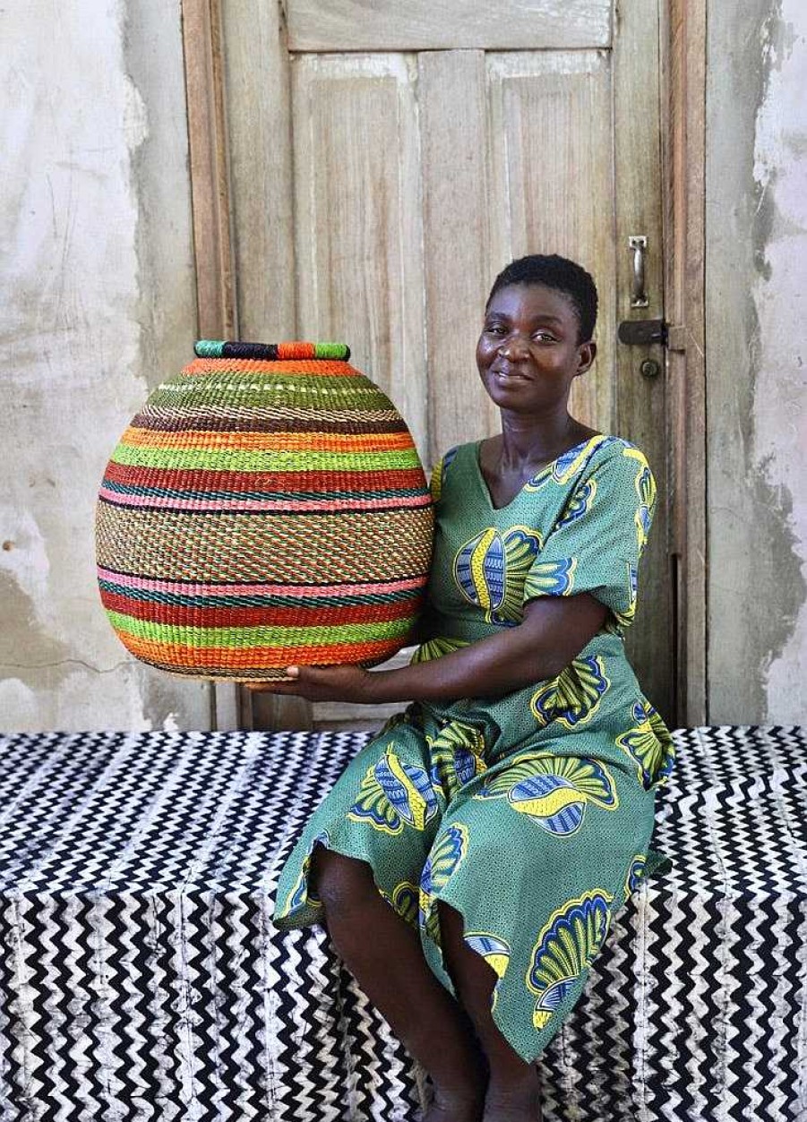 Home Decor Baba Tree | Kenkia Basket By Apogbire Asigbire