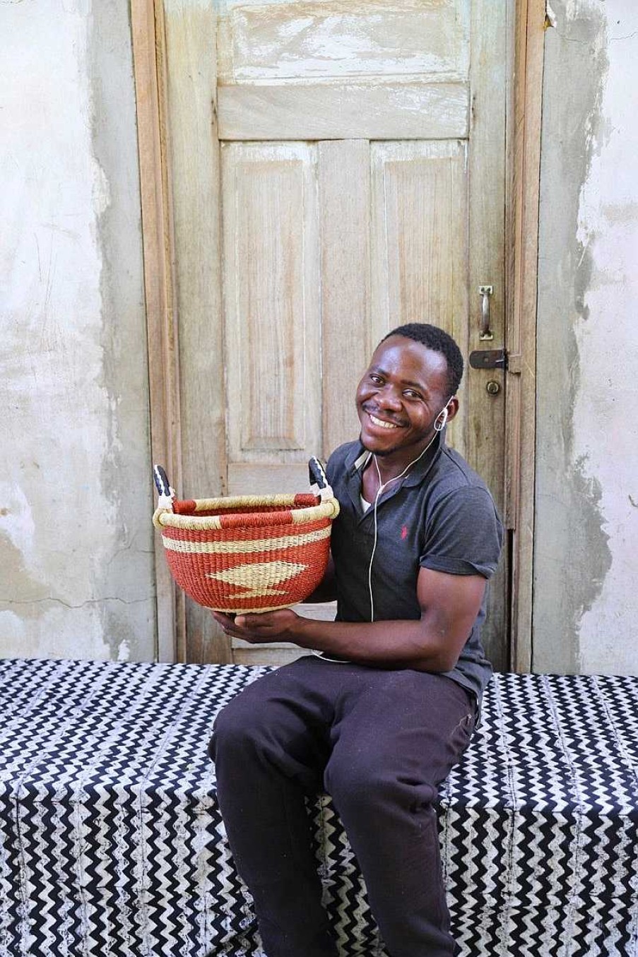 Bathroom + Laundry Baba Tree | Gbenka Storage Basket (Small) By Kofi "Ligali" Abentara