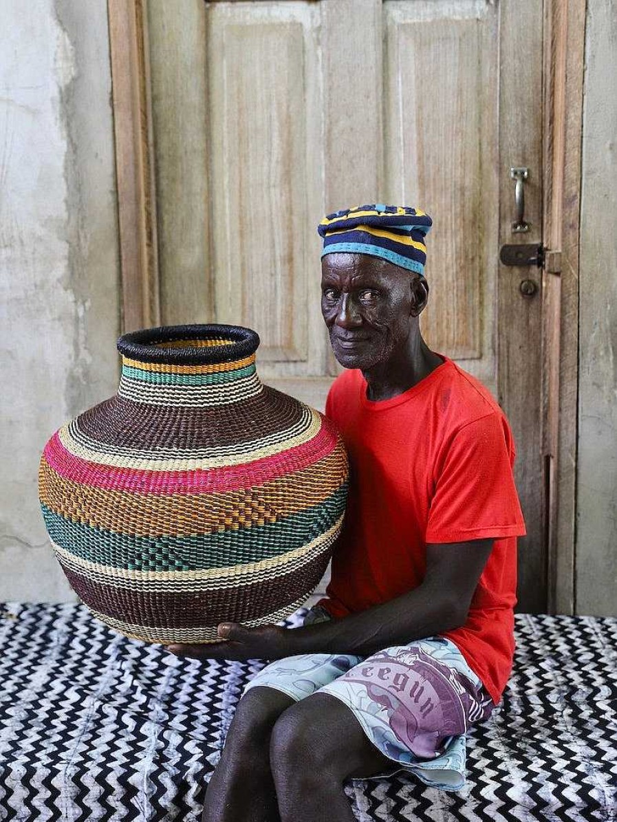 Home Decor Baba Tree | Jemima 10 Cows Basket By Akabare "Chairman" Abentara