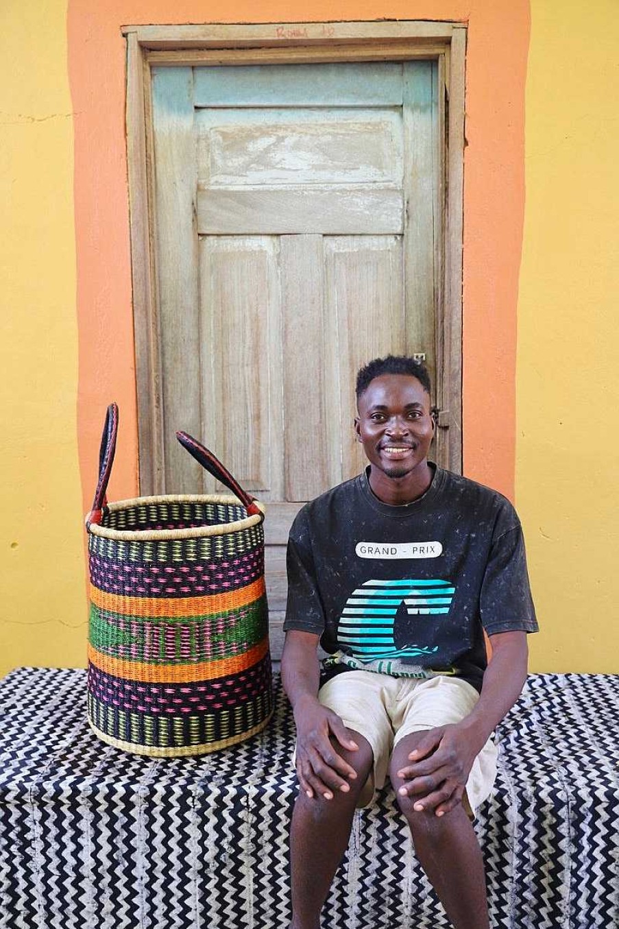 Bathroom + Laundry Baba Tree | Laundry Basket (Small) By Simon Abingya