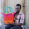 Shopping Baskets Baba Tree | Dip Dyed Nyariga Basket (Large) By Kwame Ayine