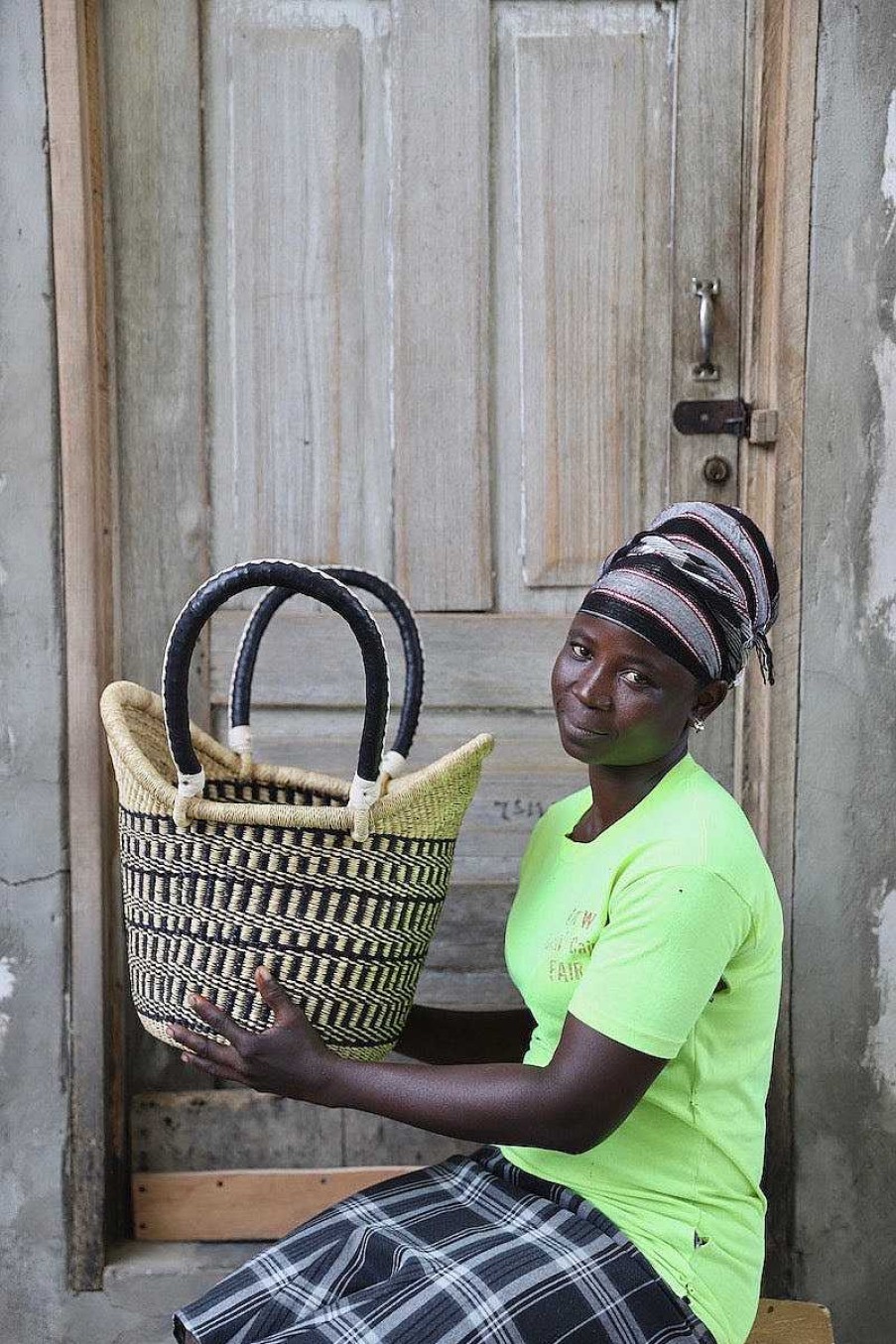 Shopping Baskets Baba Tree | Nyariga Basket (Medium) By Apukomah Nsoh