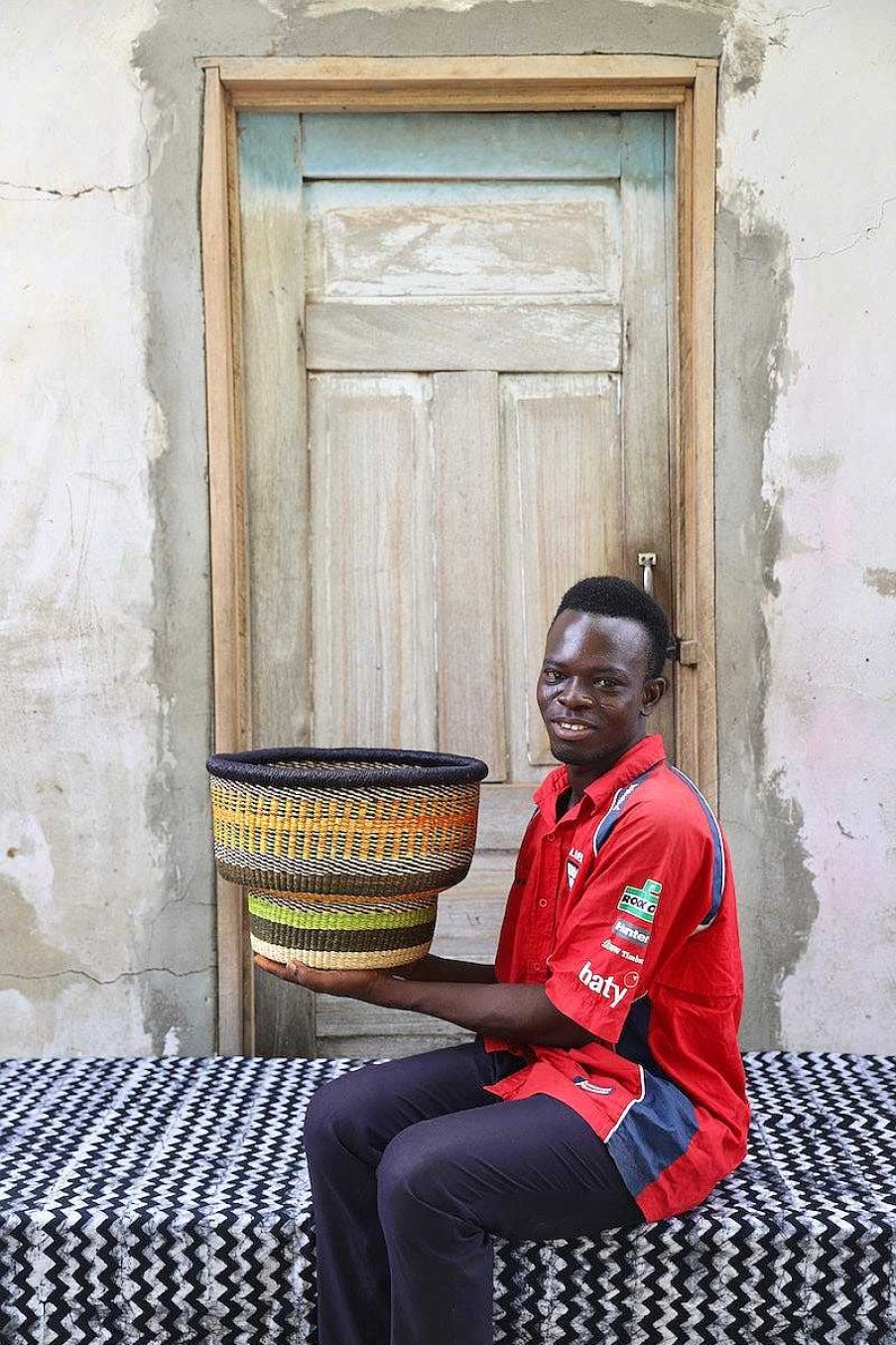 Planters + Flower Pots Baba Tree | Drum Basket By Kwame Ayine