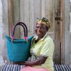 Shopping Baskets Baba Tree | Dip Dyed Nyariga Basket (Small) By Nyaamah Ayinbillah