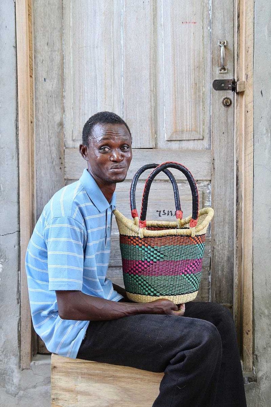 Shopping Baskets Baba Tree | Nyariga Basket (Very Small) By Anakinaba "Cash" Adongo