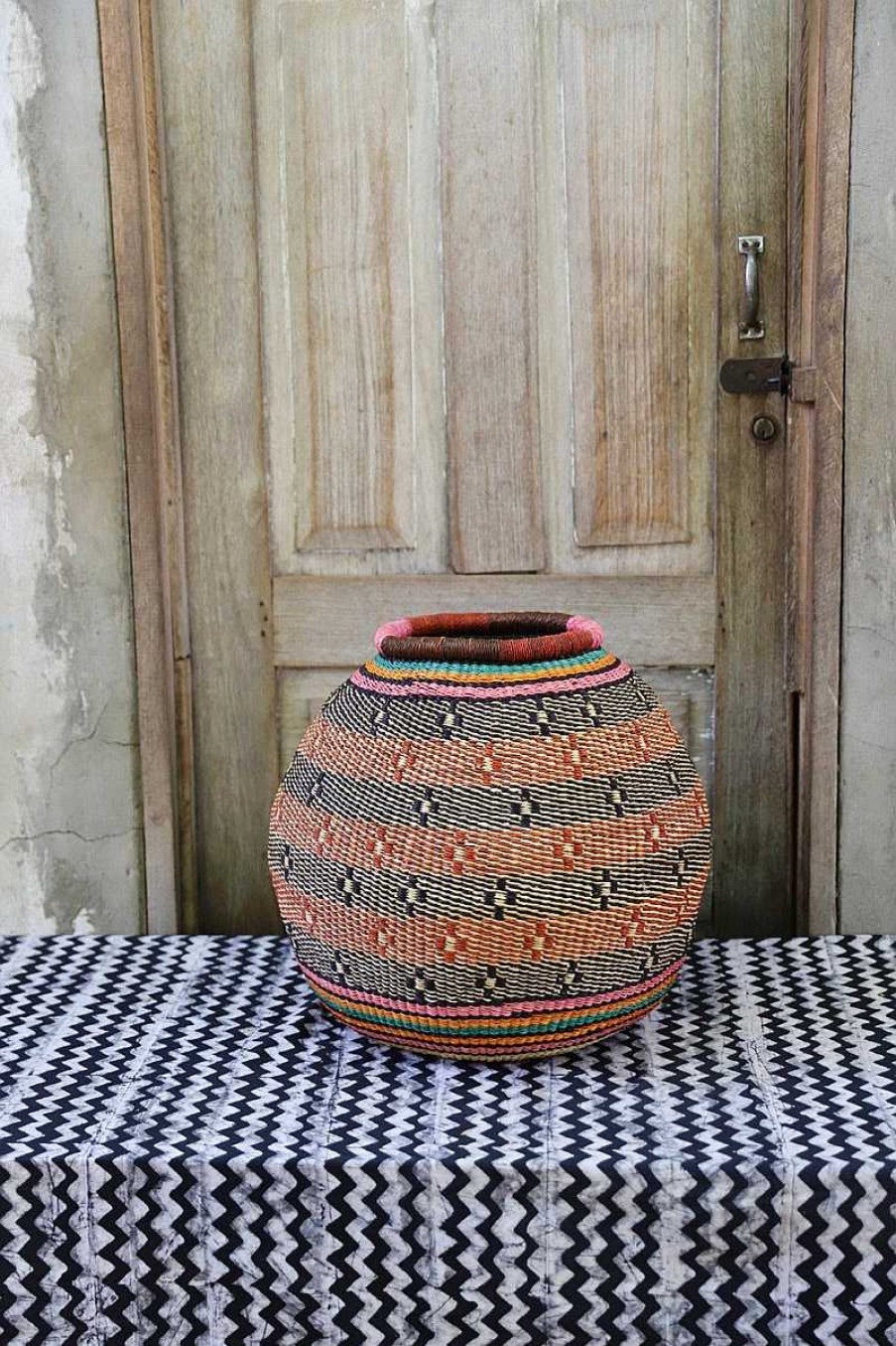 Home Decor Baba Tree | Kenkia Basket By Anamolika Azure