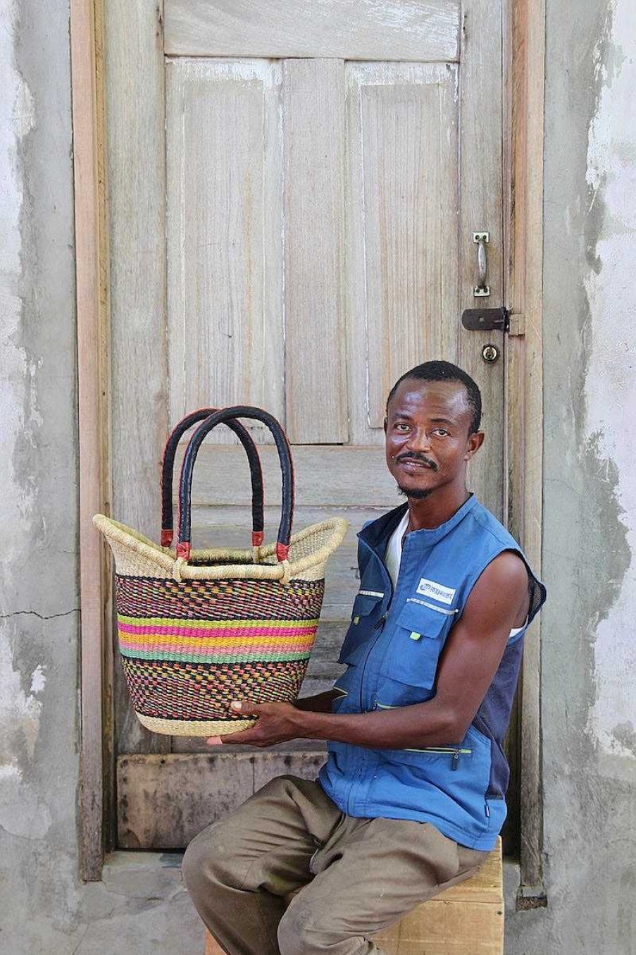 Shopping Baskets Baba Tree | Nyariga Basket (Medium) By Benjamin Atiah