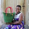 Shopping Baskets Baba Tree | Dip Dyed Nyariga Basket (Small) By Ida Adigvom