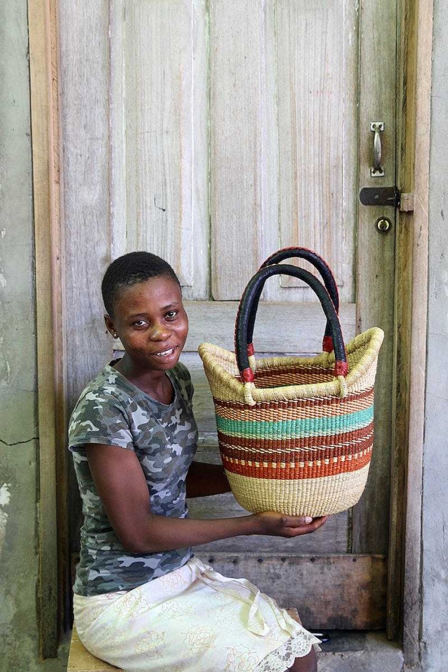 Shopping Baskets Baba Tree | Nyariga Basket (Small) By Vida Ayelma