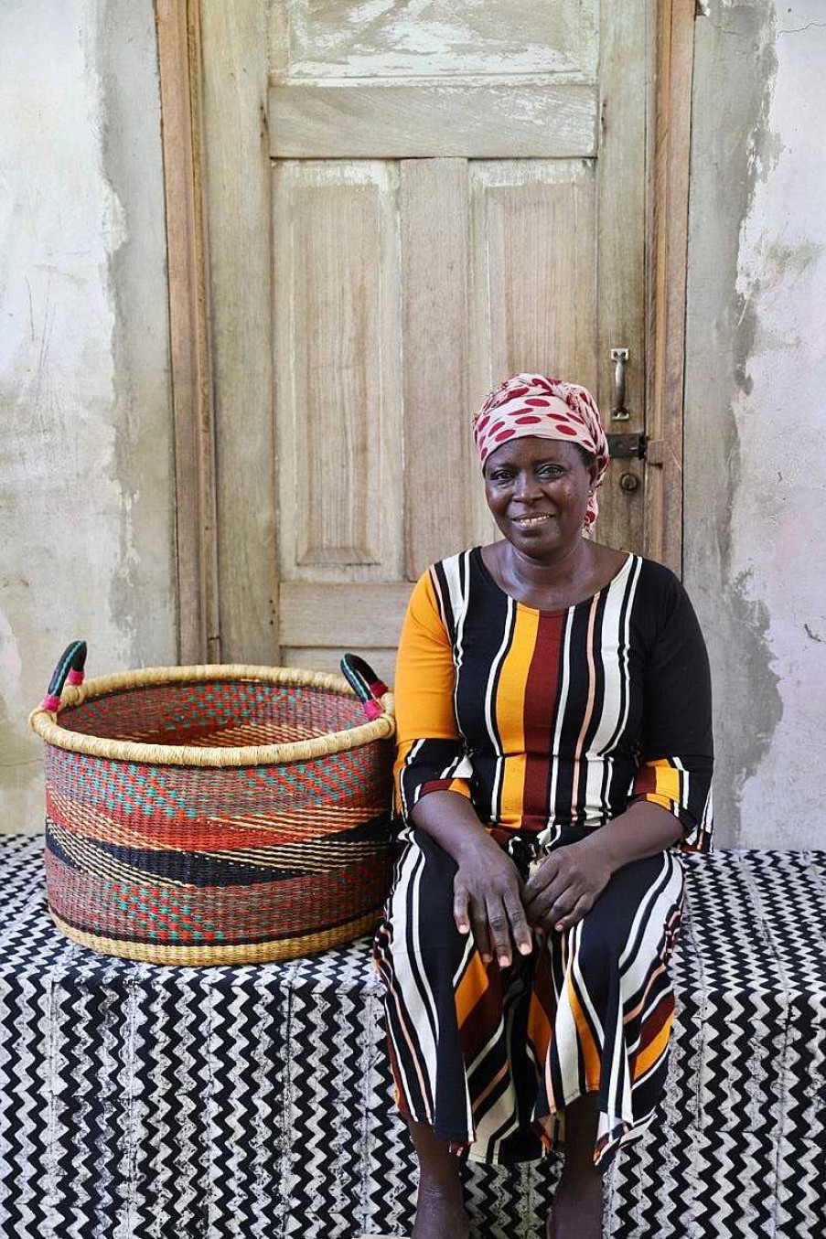 Bathroom + Laundry Baba Tree | Woven Tub / Storage Stack (Large) Cynthia Nsoh