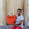 Shopping Baskets Baba Tree | Dip Dyed Nyariga Basket (Medium) By Apeligba Jamilatu