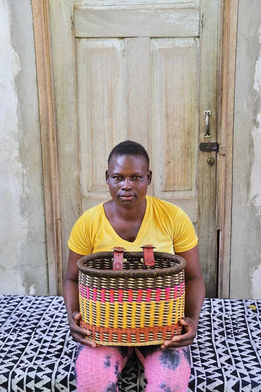 Popular Basket Baba Tree | Bicycle Basket (Small) By Ernestina Baba