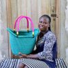 Shopping Baskets Baba Tree | Dyed Nyariga Basket (Large) By Apika Apisika