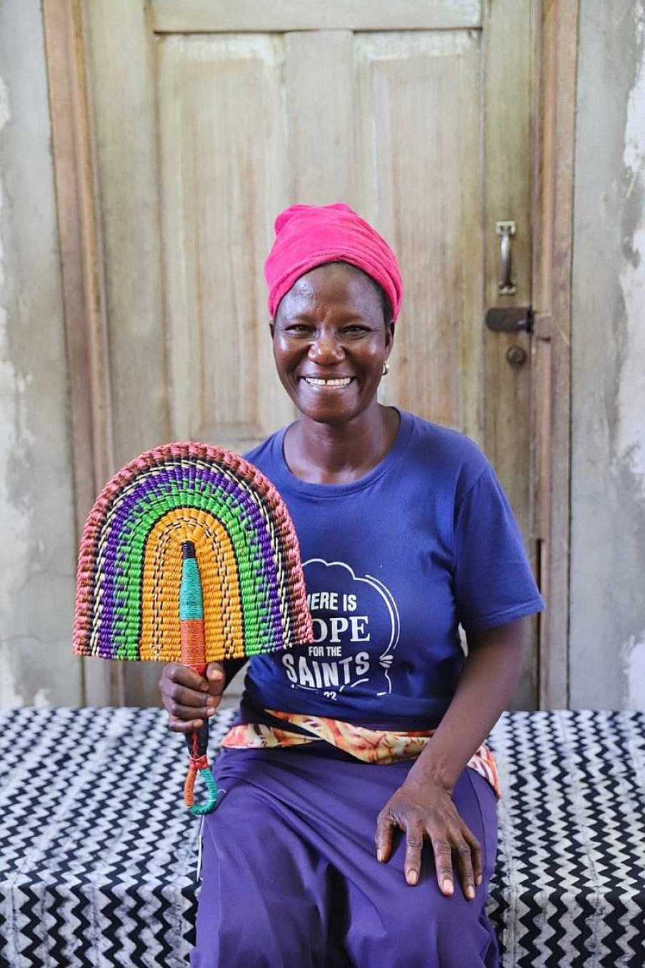 Wall Decor Baba Tree | Handwoven Fan - By Ayine Awuni