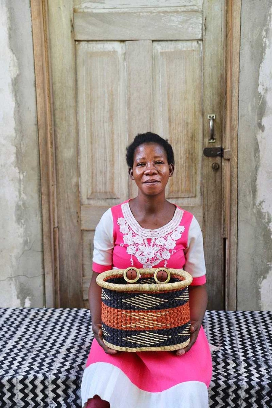 Popular Basket Baba Tree | Bicycle Basket (Small) By Vivian Akulembire